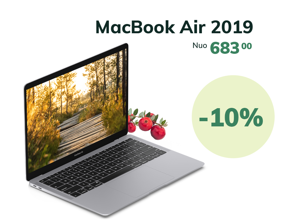 MacBook Air 2019 nuo 683€